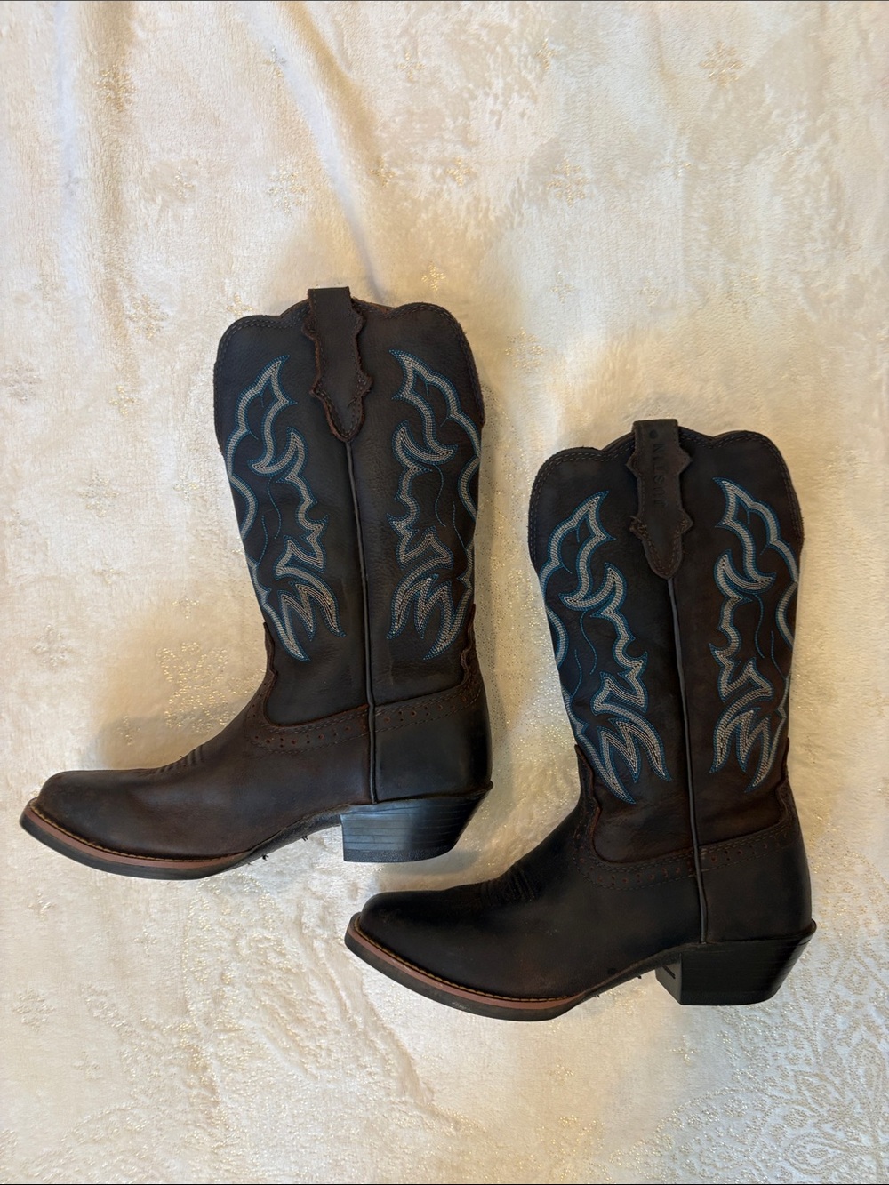 Justin Boots L2730 Brandy Western Cowgirl Boots 8B
